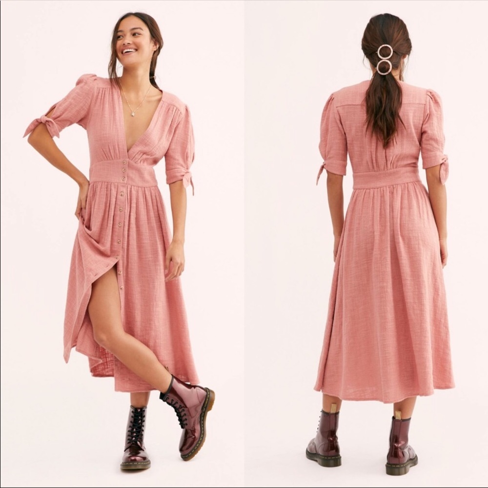 NWT Free People Love Of My Life Midi Dress